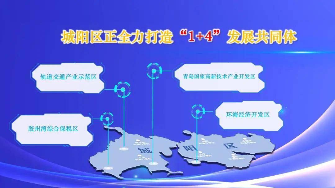 轨道交通产业示范区,胶州湾综合保税区以及环海经济开发区,全力打造1