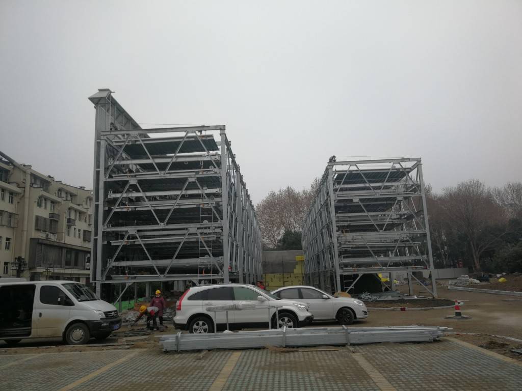 平江府路现六层空中立体停车库 缓解夫子庙地区"停车难"_停车场