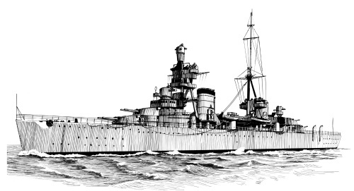 原创近视的罗马重甲武士——意大利扎拉级重巡洋舰