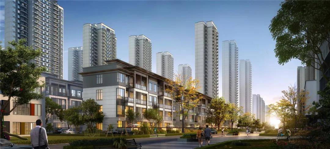 在景观资源丰富的区域,增加多层居住组团,丰富居住体验.