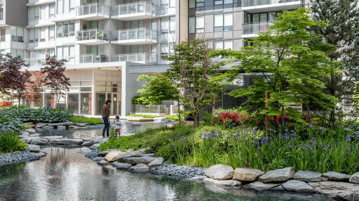 生态社区公园,西方与东方结合,岛屿概念,现代折线与自然曲线