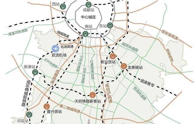 成都绕城铁路线路规划图片