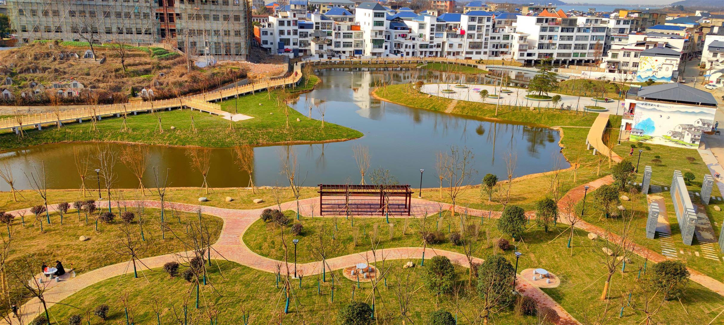 湖口县流泗镇瑞龙湿地公园全景图出炉