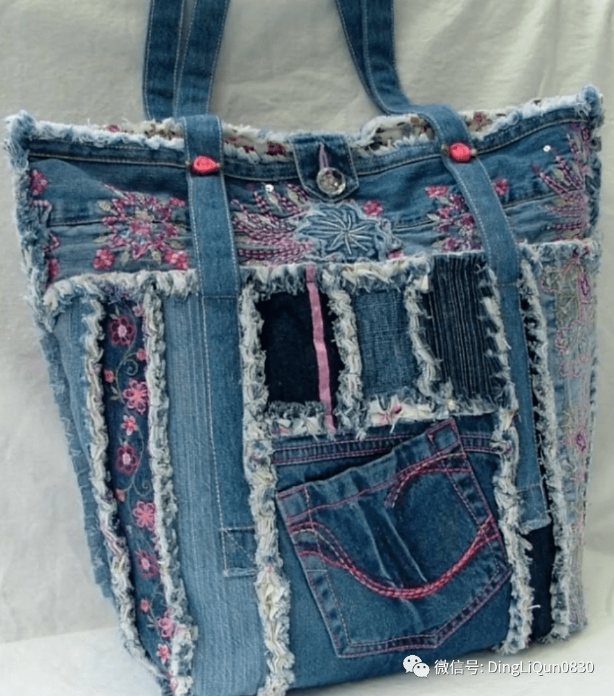 「布艺作品」85款时尚的牛仔布包包休闲新系列