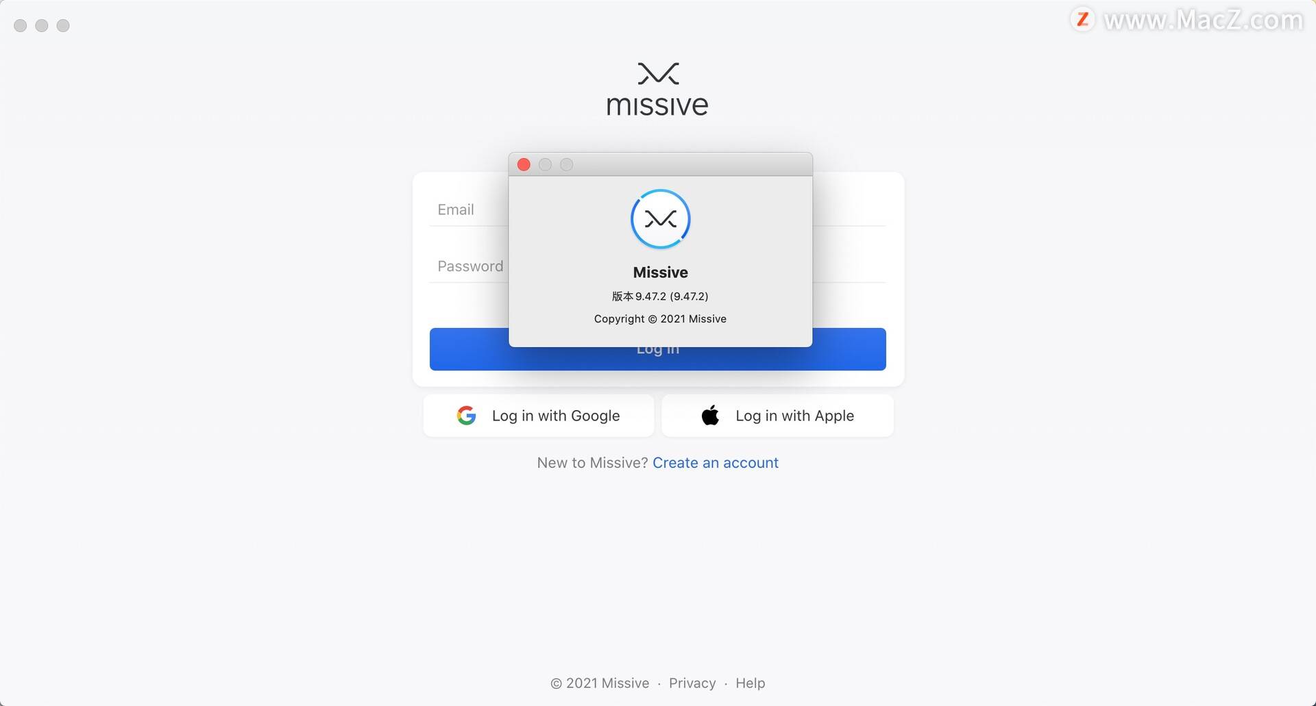 missiveformac协作式电子邮件客户端