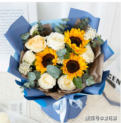 向日葵搭配满天星花束 搜狗图片搜索