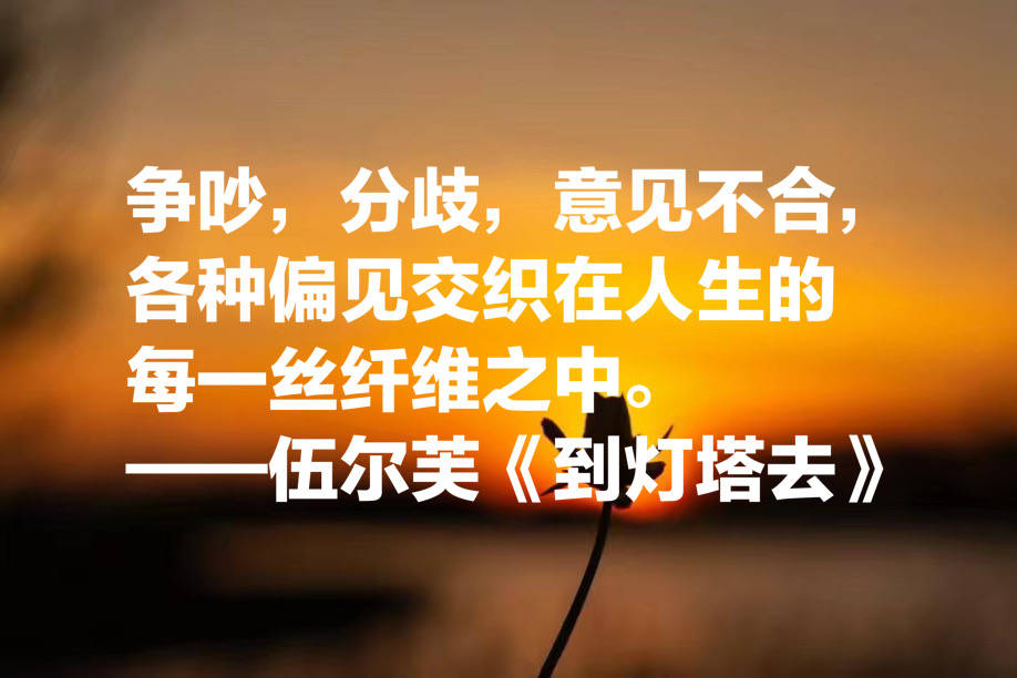 原创意识流小说经典之作伍尔芙到灯塔去八句语录给人精神力量