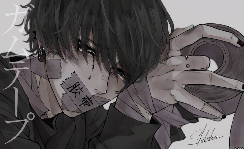 暗黑系文具拟人化剪刀小哥战斗力强订书机病娇属性爆表