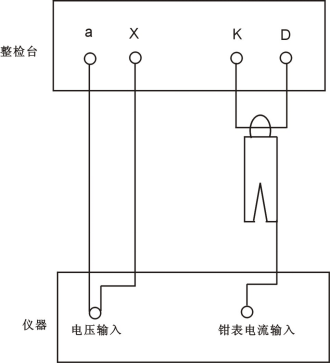 只需要kd短接後穿過鉗表.ax接電壓輸入(使用pt側黃色和黑色兩根線).