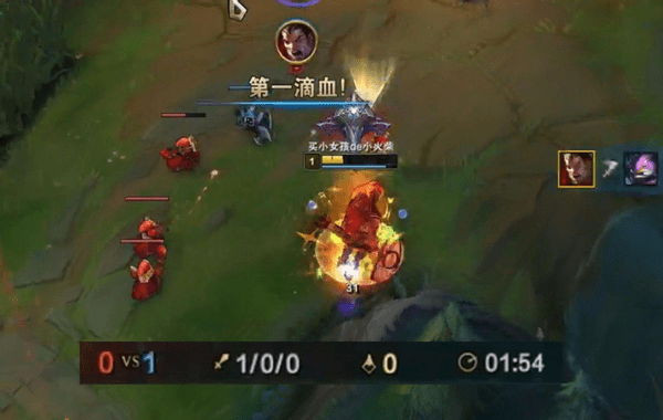 lol上单位置最容易拿到一血的英雄,奥拉夫一级无敌