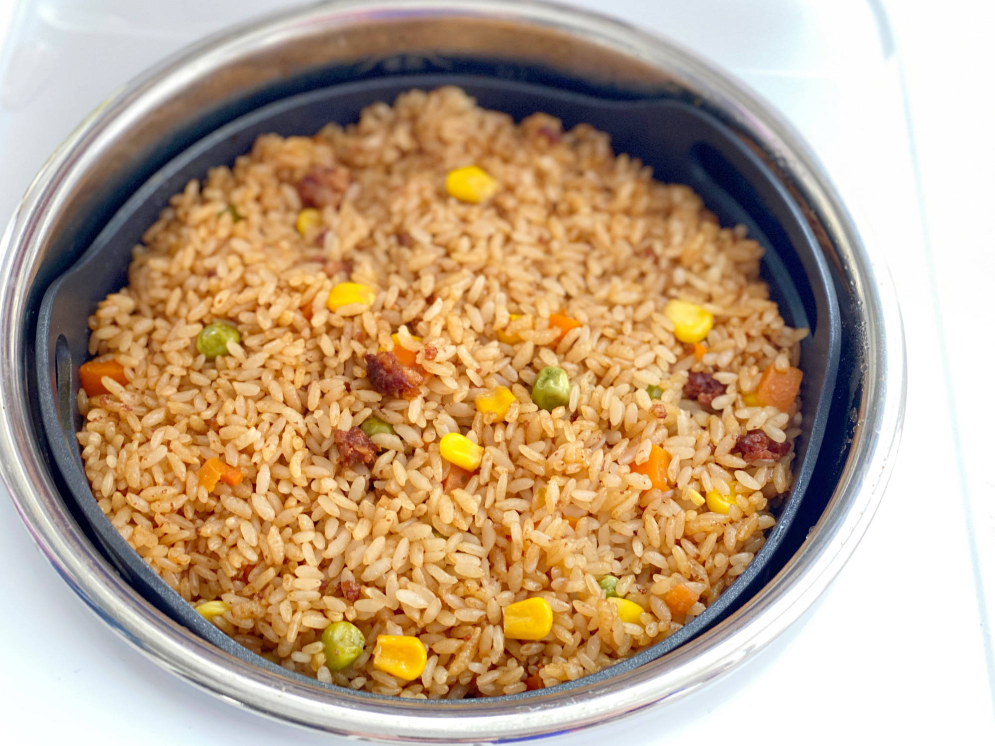 朋友圈让人流口水的腊肠焖饭,有锅就能做,简单又方便懒人必学