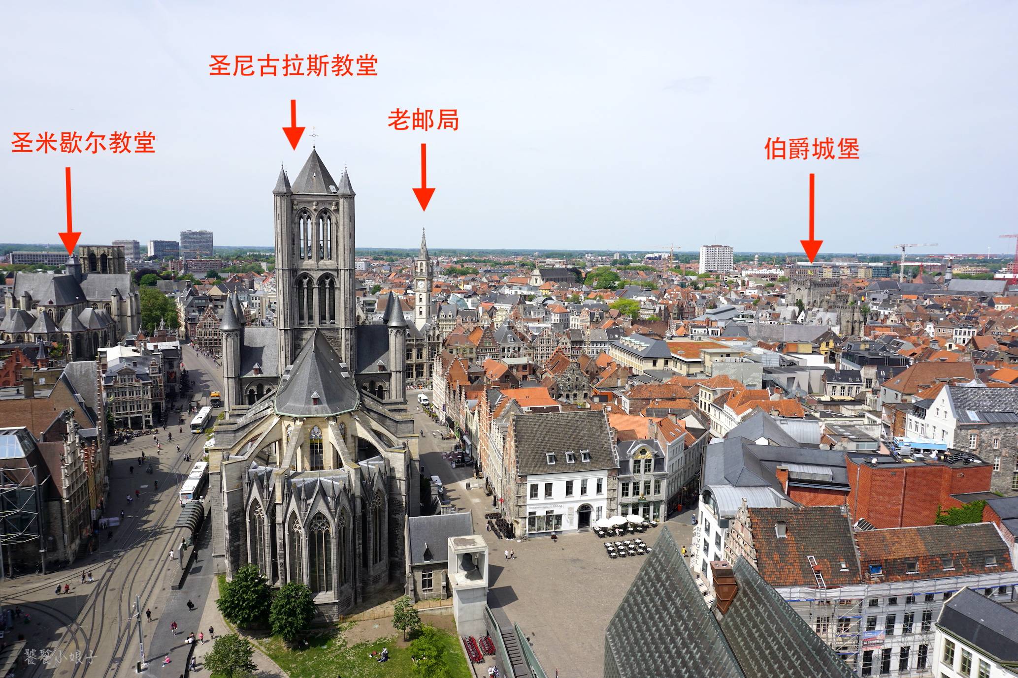上俯瞰一番的,而且这还是目前佛兰德斯地区唯一后来安装了电梯的钟楼