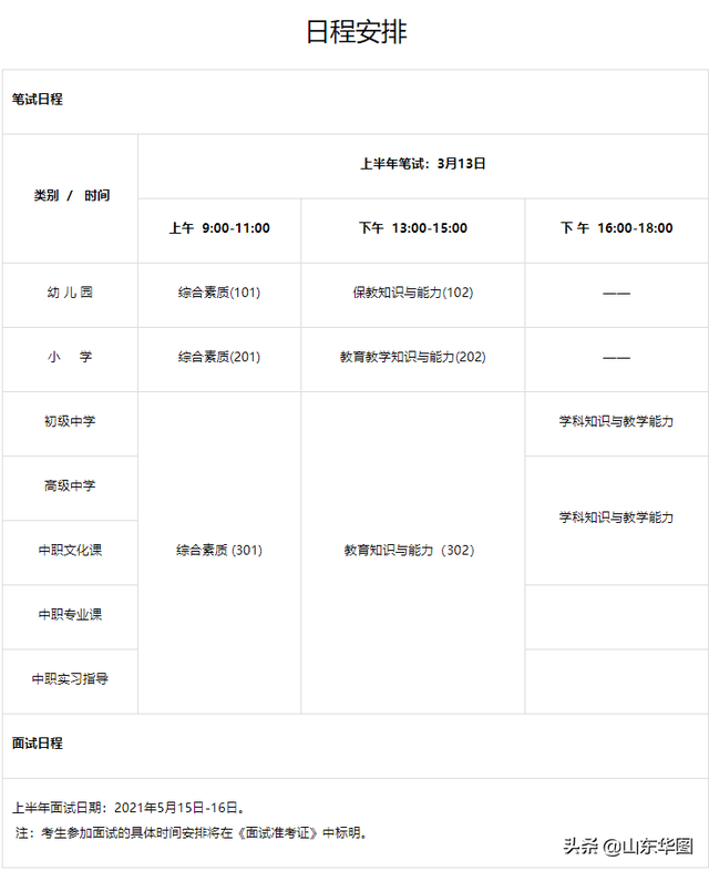 时间确定 21上半年教师资格证5月15日起面试 笔试