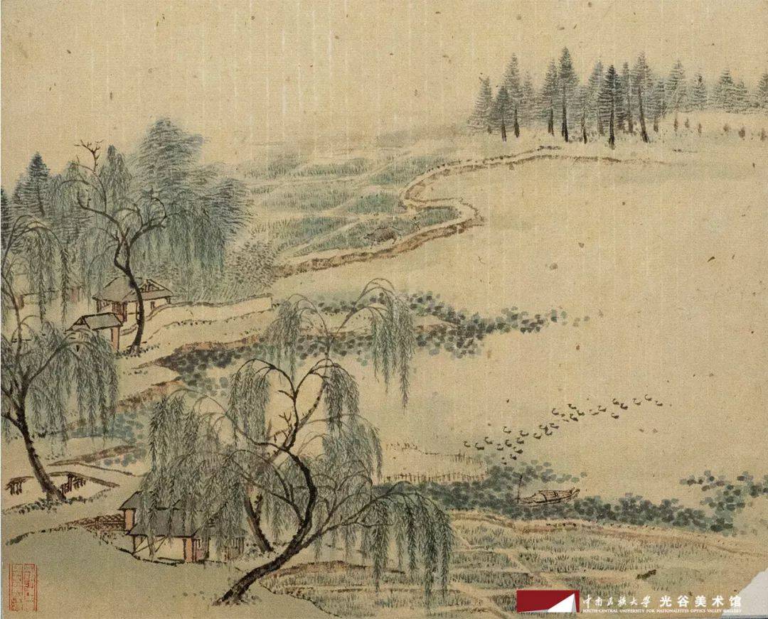 吴镜汀,1904-1972年,近现代京派画家的代表性画家,书画大师启功先生曾