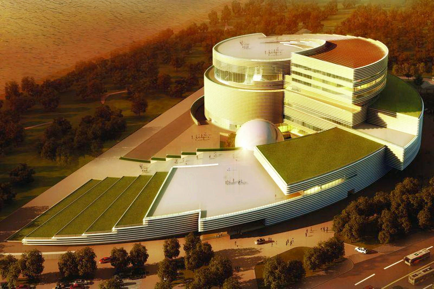 原创福州科技馆新馆在建中,占地约1.82万平方米,规划设7个主题展