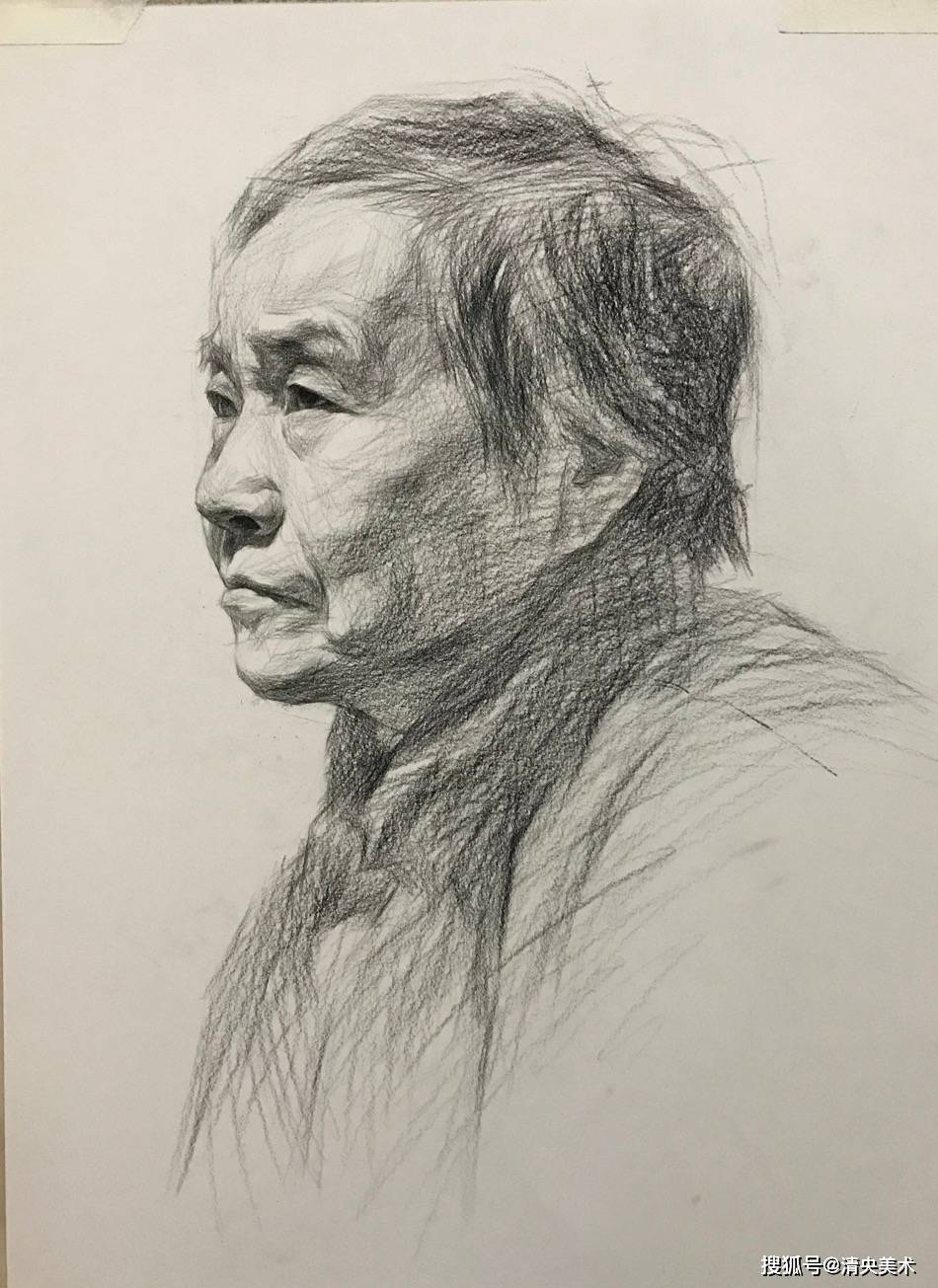 高考素描人像详解_手机搜狐网