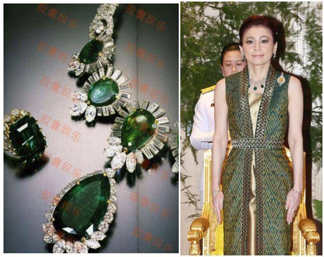 苏提达得太后认可,特许国宴上佩戴祖母绿项链,终于有了国母风采