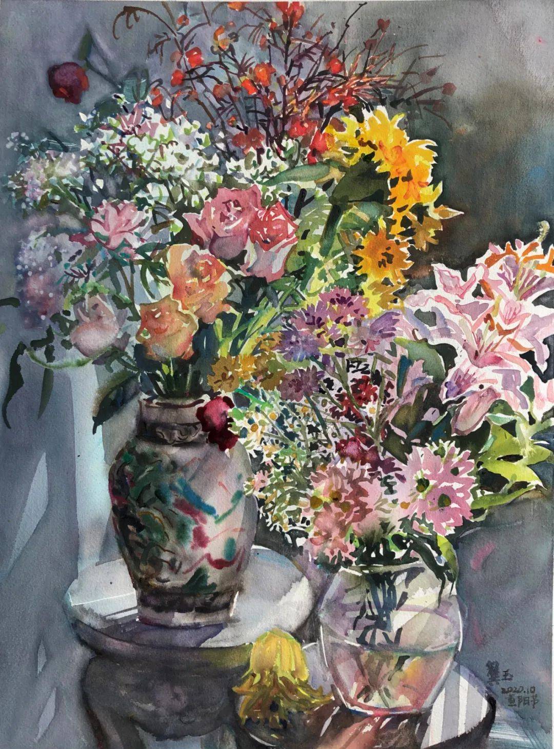 龚玉水彩作品赏析