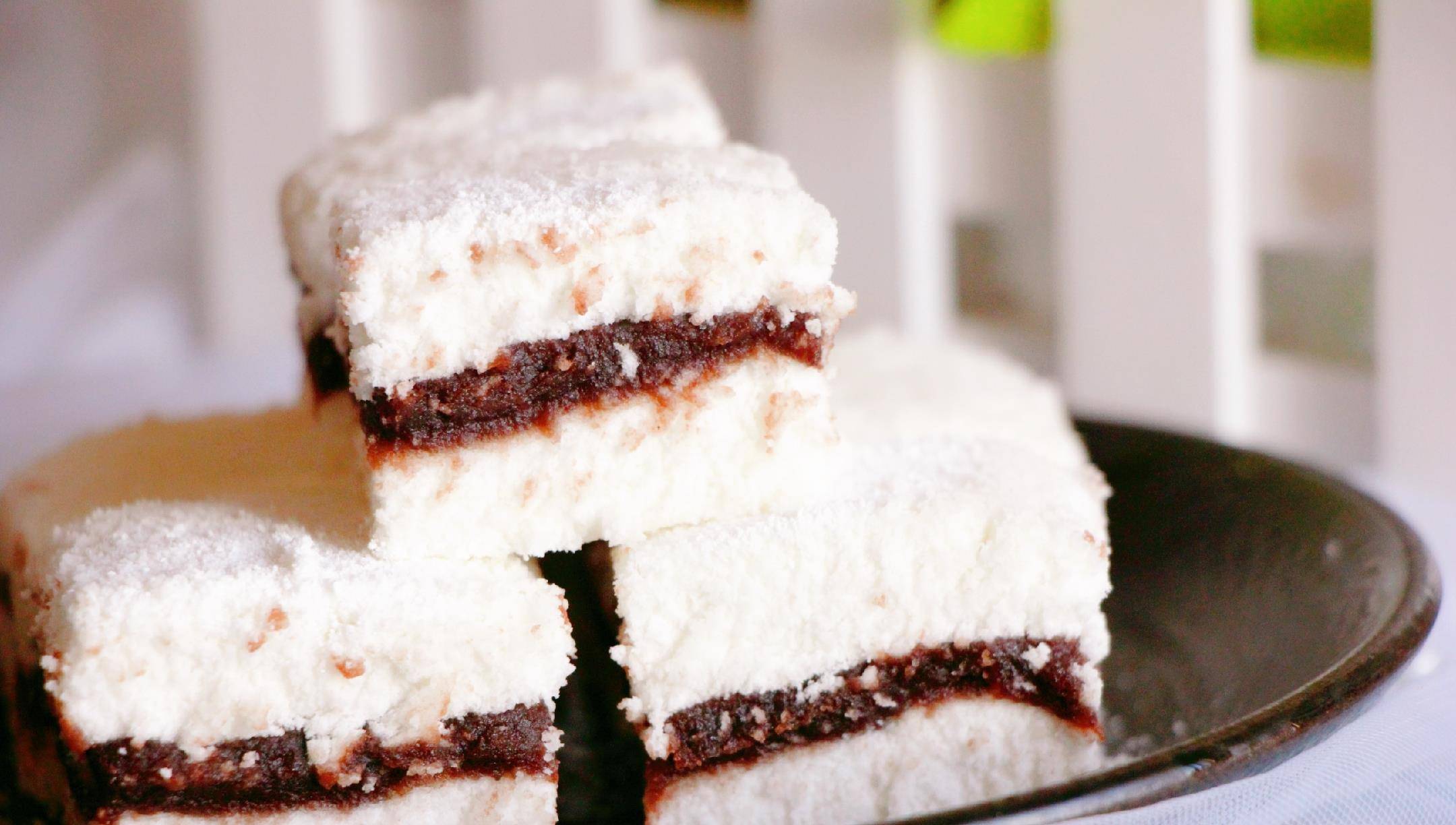 豆沙松糕的做法在家做非常简单香甜软糯吃上就停不下来