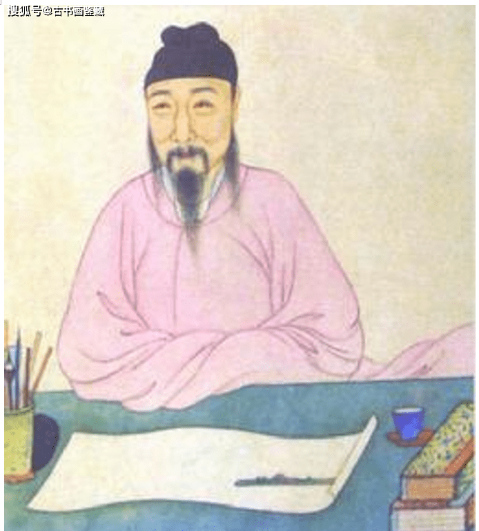明代唐寅人物画（中堂）_沈周