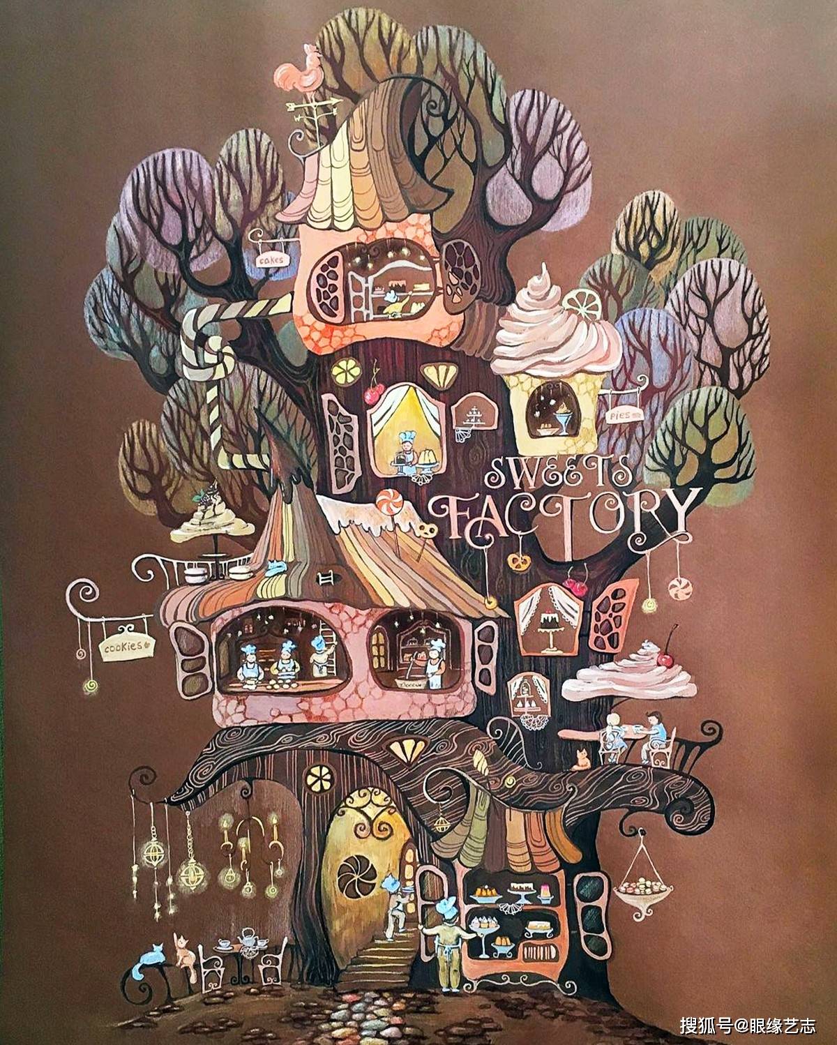 可爱的仙女树屋:放大去看,才知道它是来自童话世界的温柔幻想