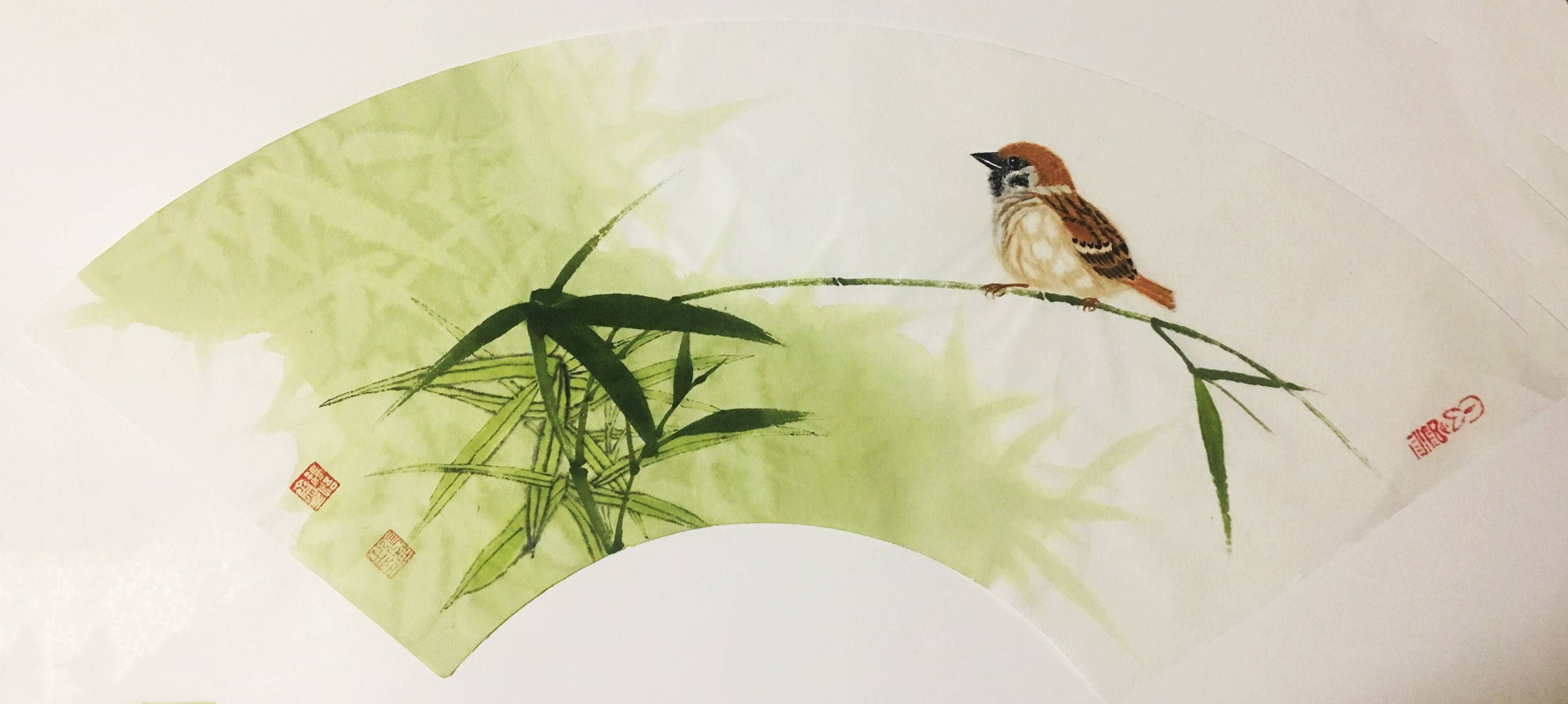 山东省著名画家张敏国画作品欣赏_牡丹区