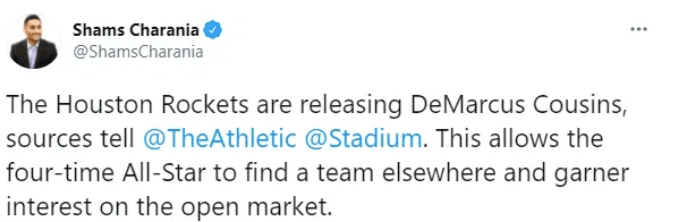 4届全明星被裁 勉强拿底薪度日才30岁连个次轮签都换不来 考辛斯