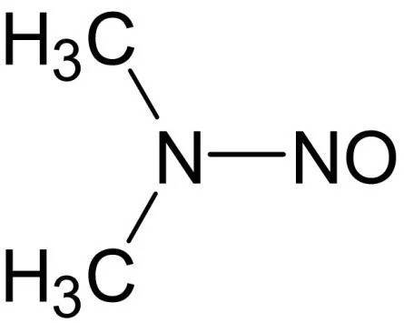 n-二甲基亚硝胺(分子式c2h6n2o,结构简式(ch3)2nno,分子量74.