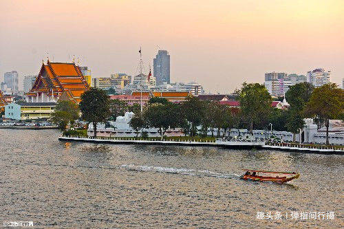泰国曼谷“母亲河”，日落胜景浪漫醉人，这样的曼谷你看过吗？