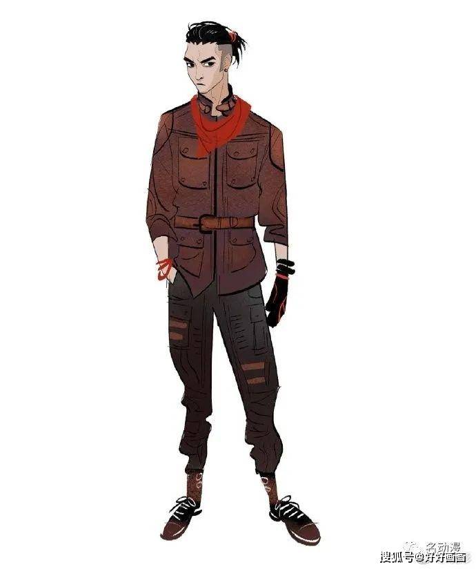 宽大的服饰和吊儿郎当效果的站姿.