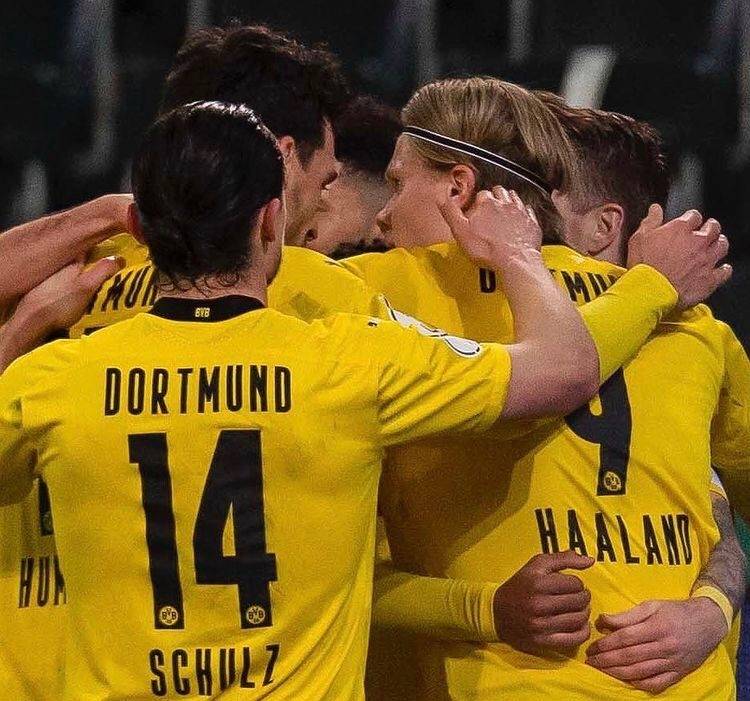 德国杯-罗伊斯助攻桑乔破门 多特1-0门兴进4强_哈兰德