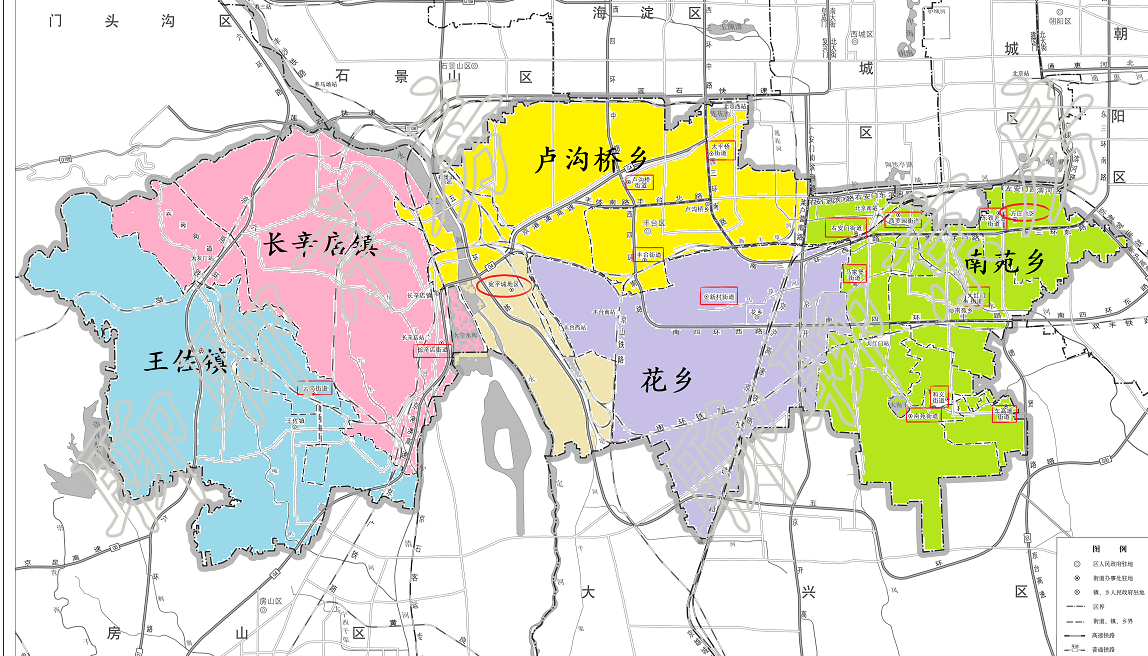 豐臺的鄉鎮和街道從來沒有明確的劃分過,甚至還有地區這種奇怪的行政