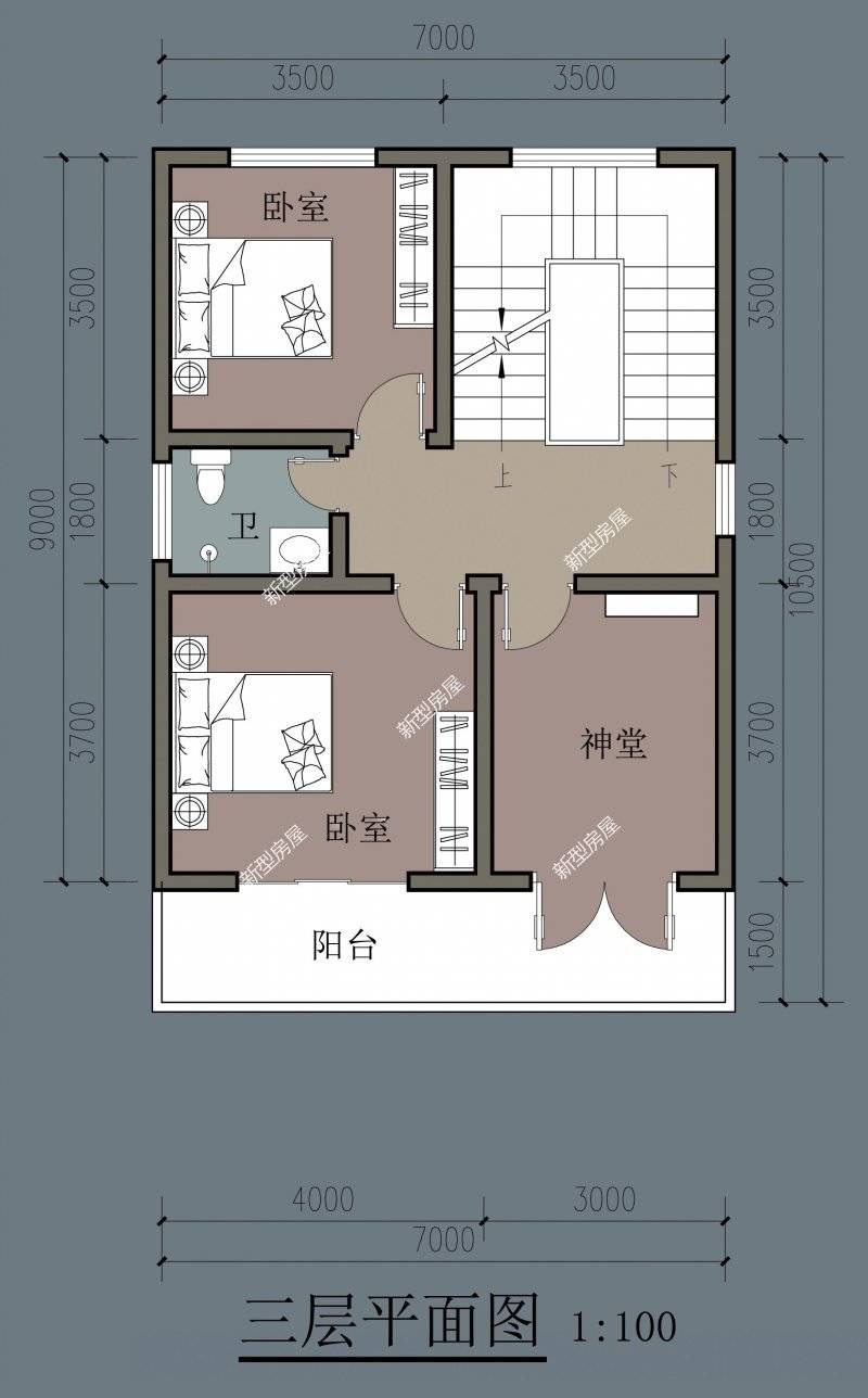 農村建房想要簡約大氣推薦5套平屋頂圖紙總有一套適合你