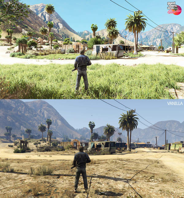 光影|《GTA5》画面重制MOD截图 优化光影丰富植被细节