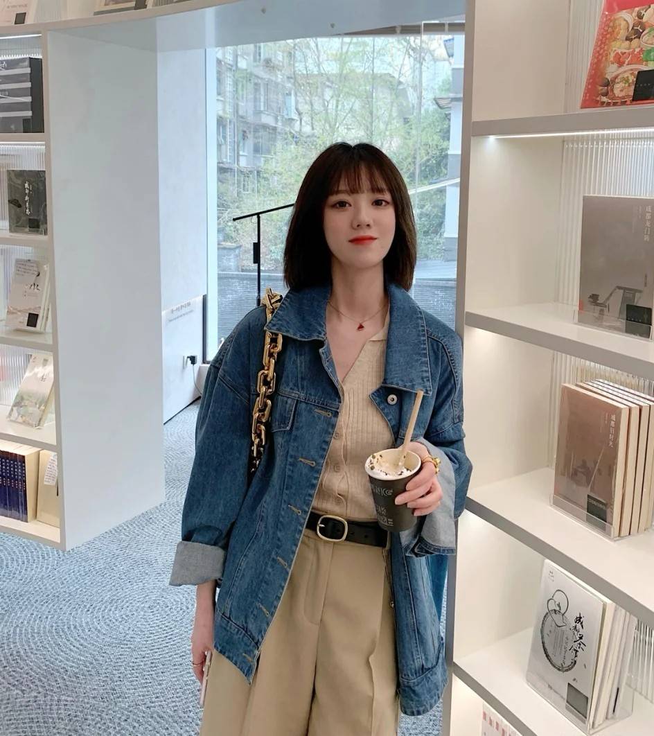 牛仔外套一定不能少,"凹造型"必备,打造满分穿搭_女生