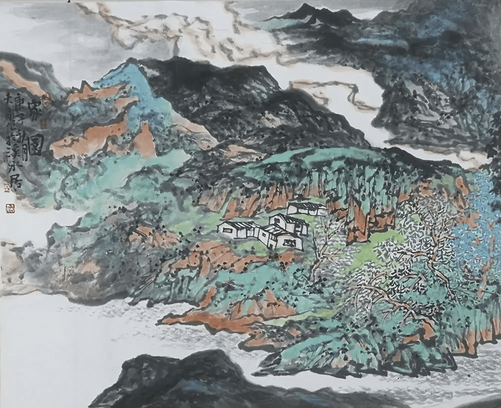 「祝夫刚」｜丹青追梦 水墨本色-中国当代书画名家个人云展览_山水画