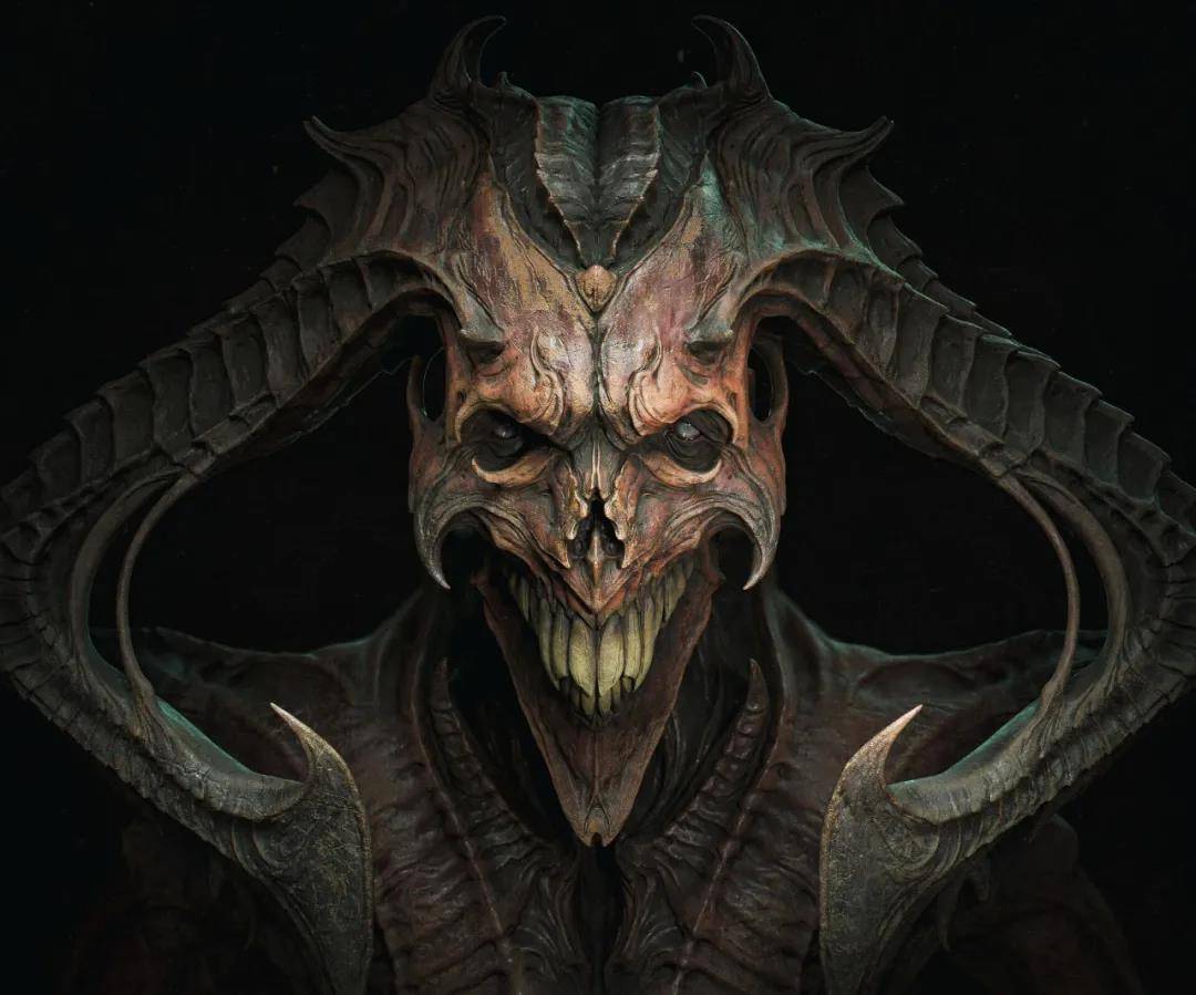 硬核高能专注于哥特式恐怖与深海生物的黑暗风雕刻大神romainpommier