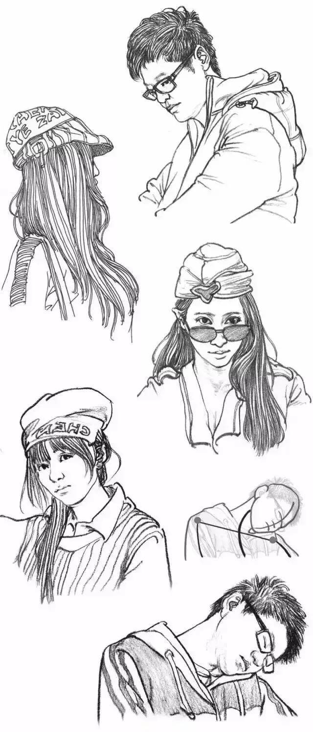 如何画好速写头发 6a0c252a1e2841f78e337609b79faefe.jpeg