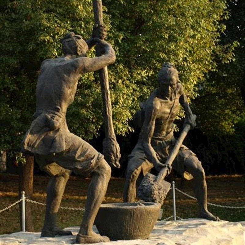 民俗文化主题景观雕塑加工_生活