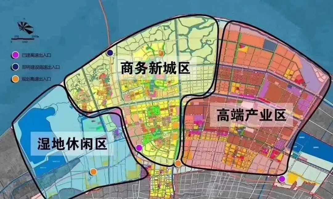 三大板块构成整个杭州湾新区，未来大湾区指日可待
