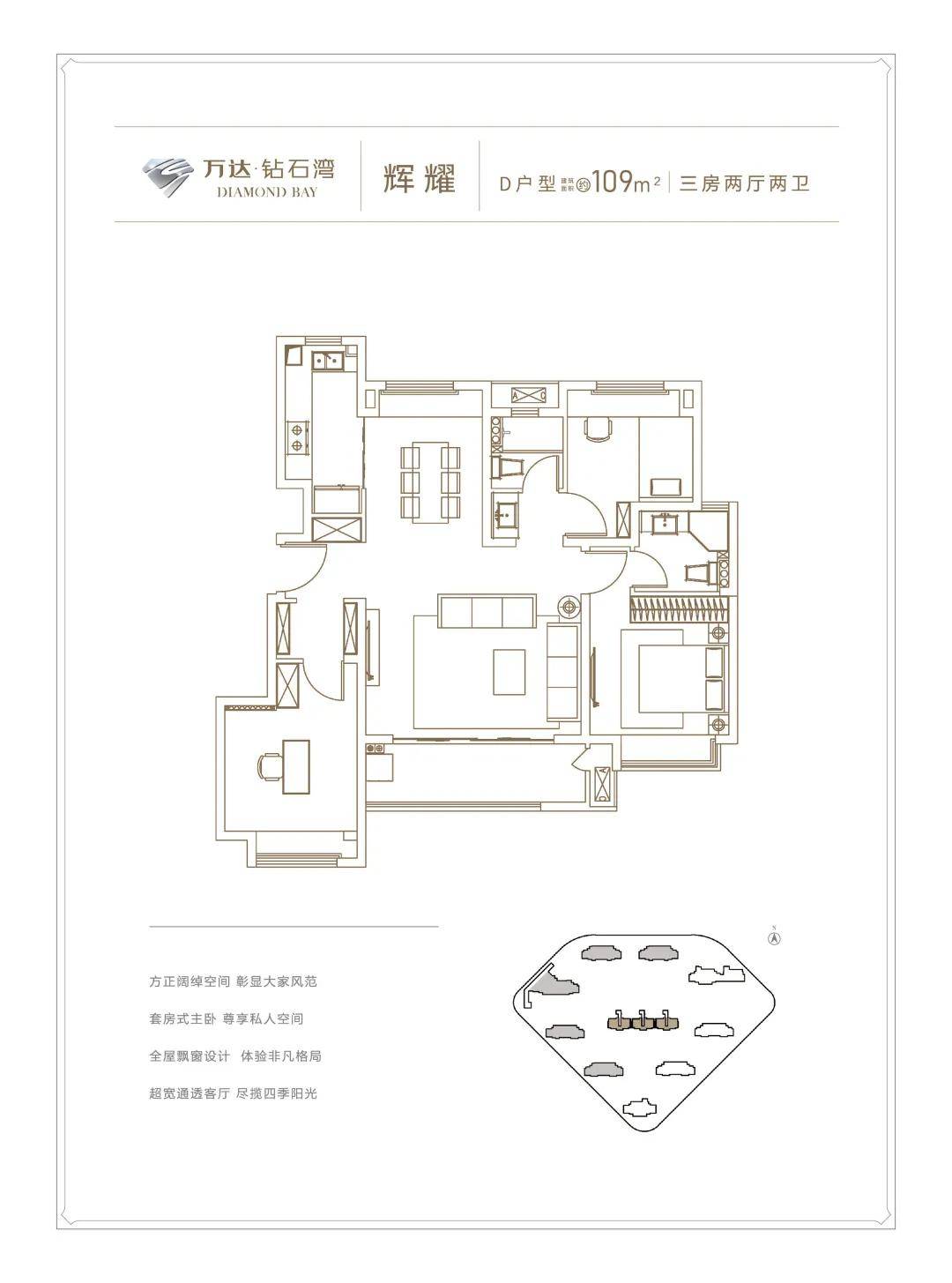 万达钻石湾户型图图片