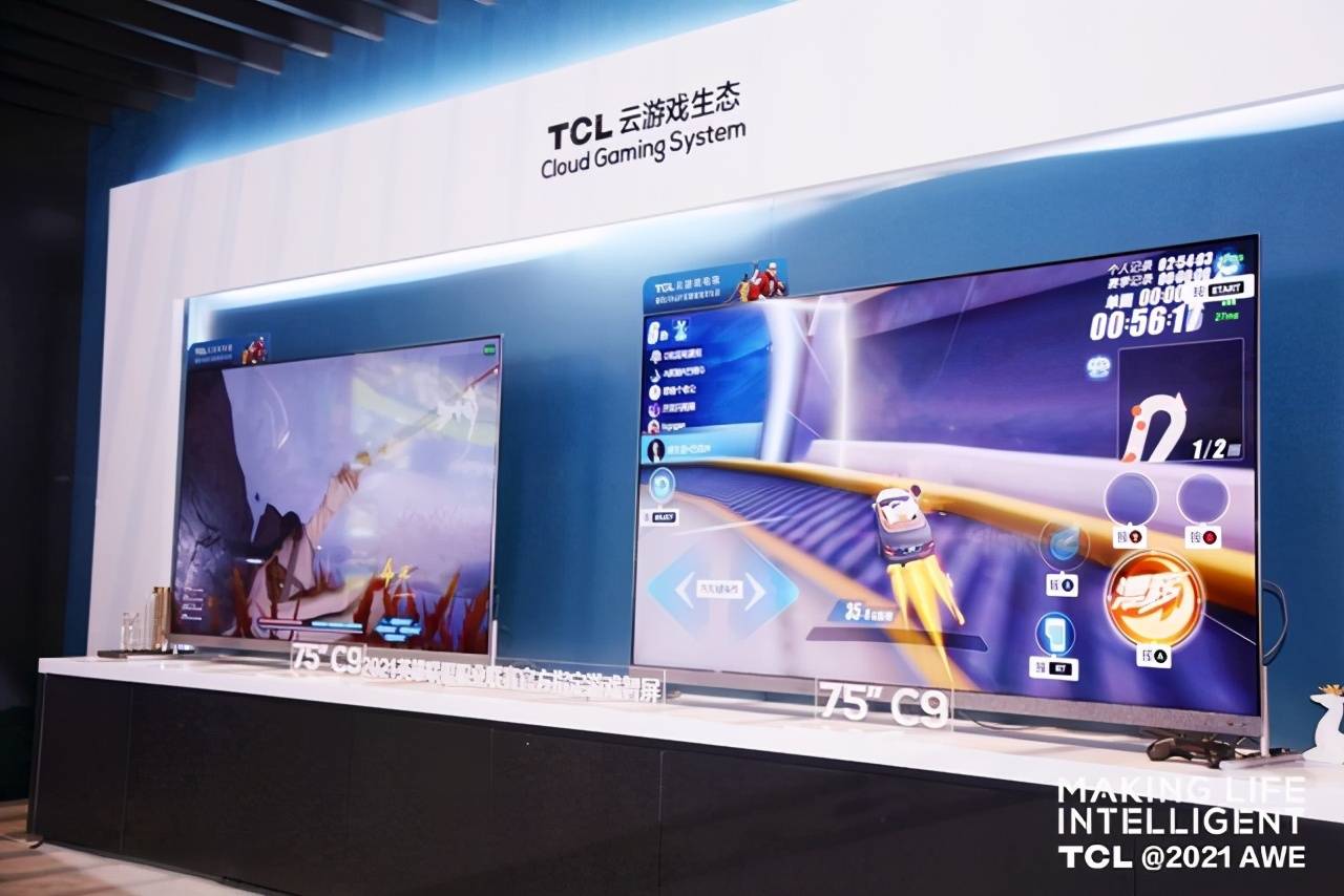 直击awe2021展会tcl游戏智屏c9成全场焦点引玩家围观