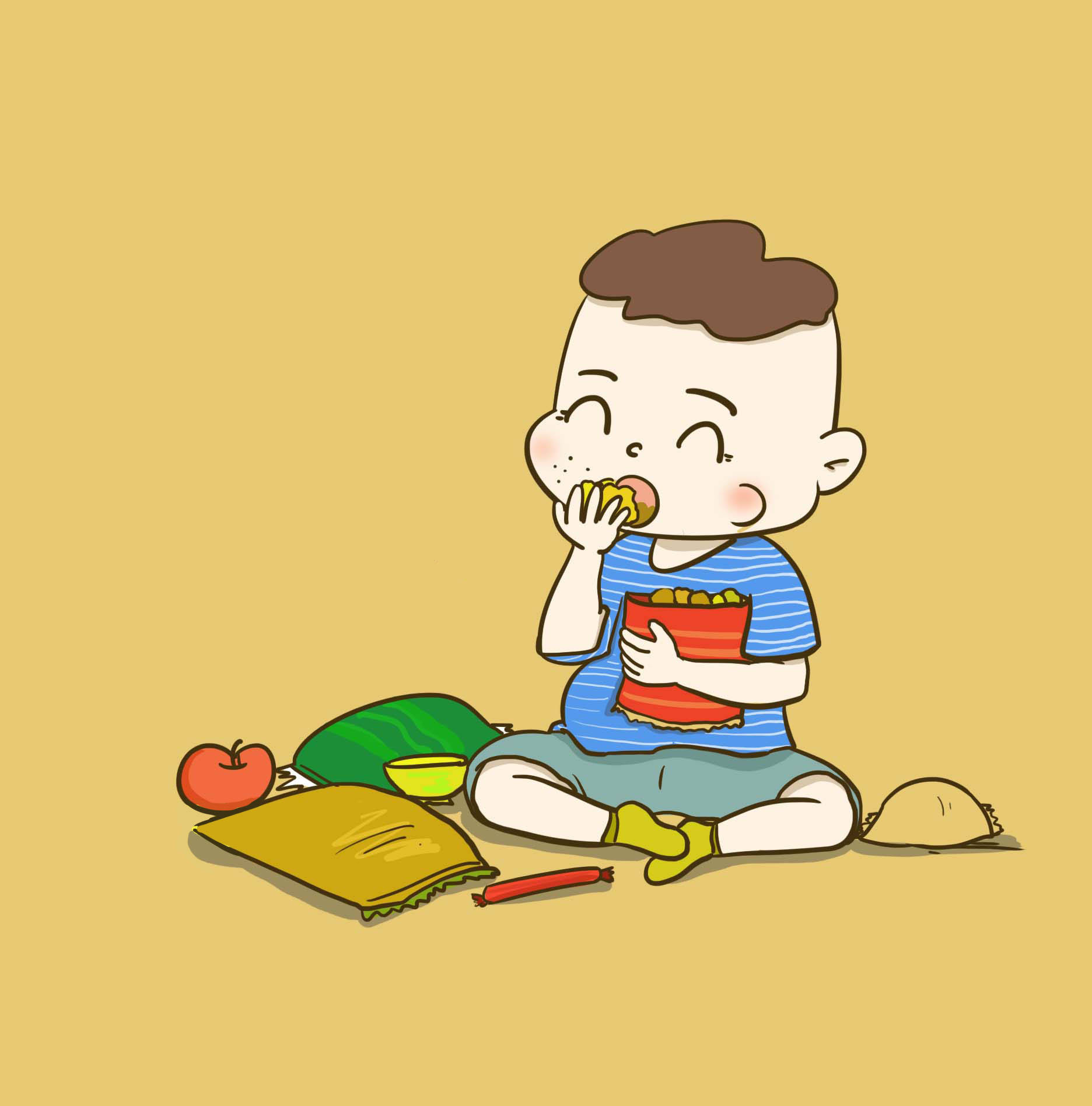 抱着"只试吃不买"的心理带孩子去逛超市,让孩子尝到了免费东西的甜头