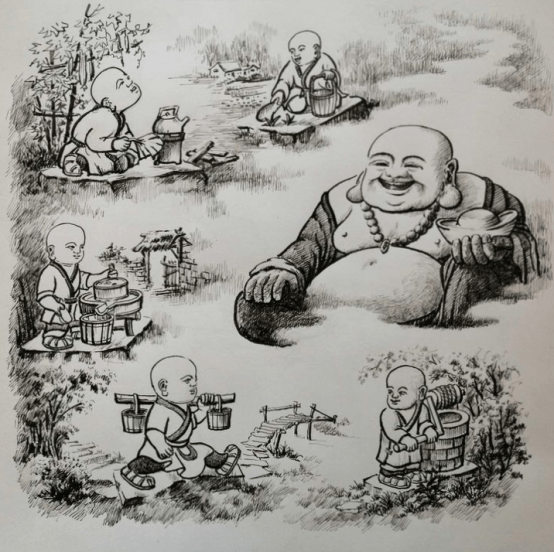 当代著名画家孟鹤群——钢笔山水画艺术