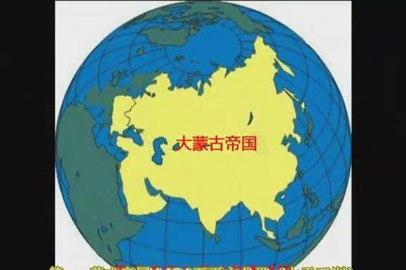 蒙古帝国版图巅峰图片
