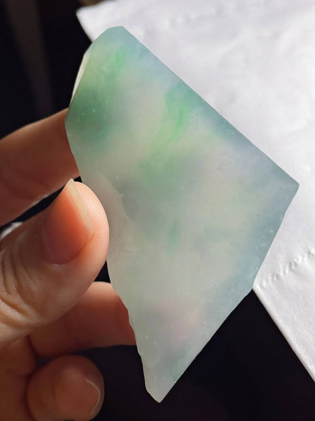 天然翡翠冰飘花片料