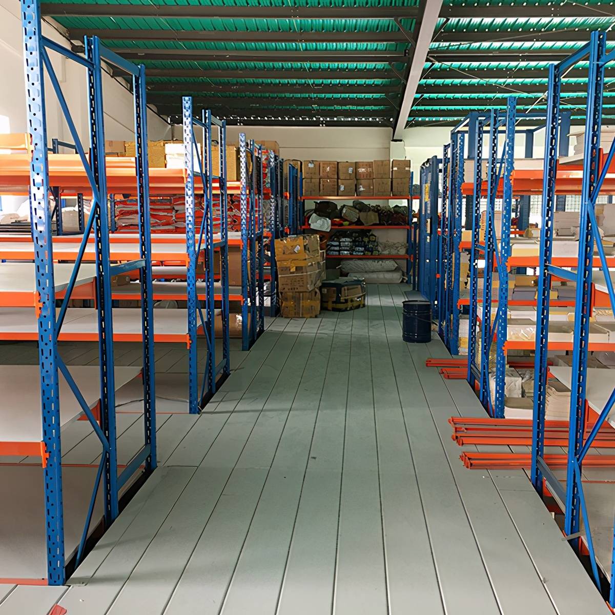 库房仓储组合货架阁楼货架铺木板能通过消防吗