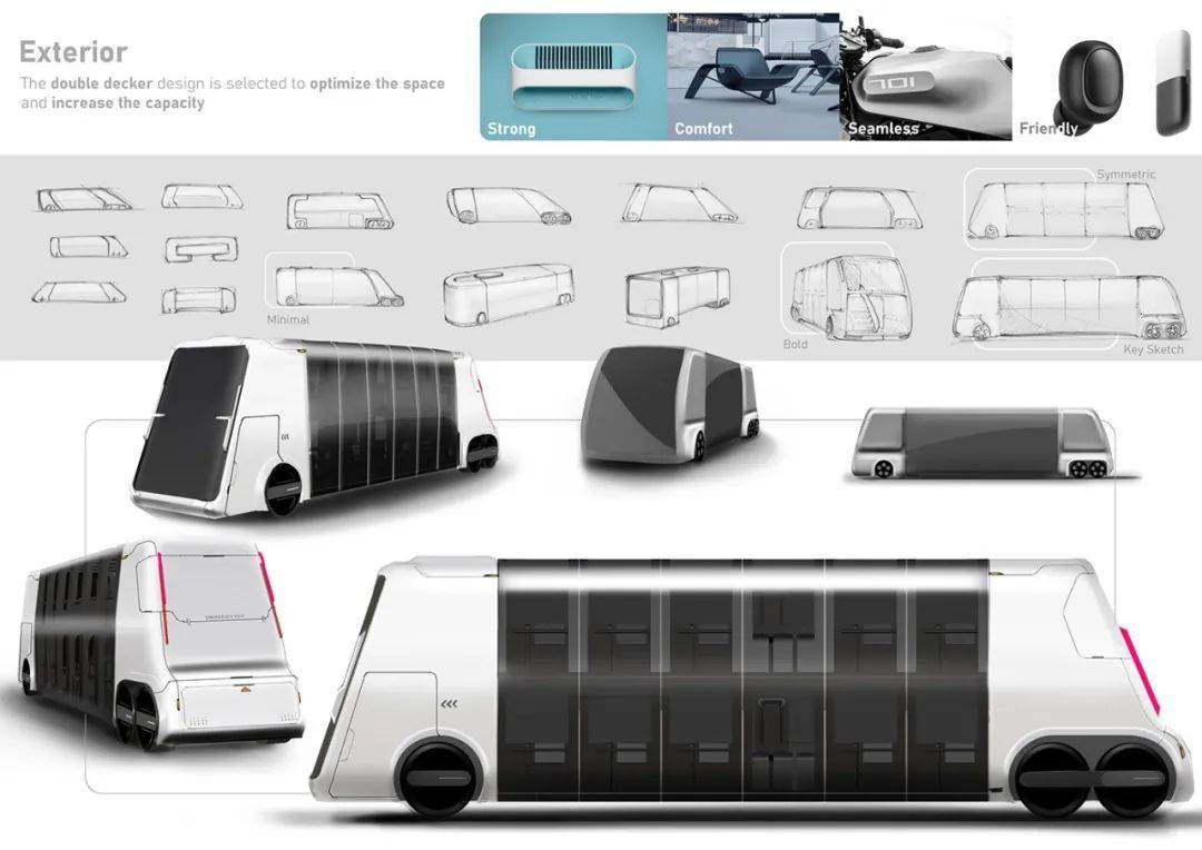 新易公共交通设计作品集分享城市公交车设想这才是未来发展的王道