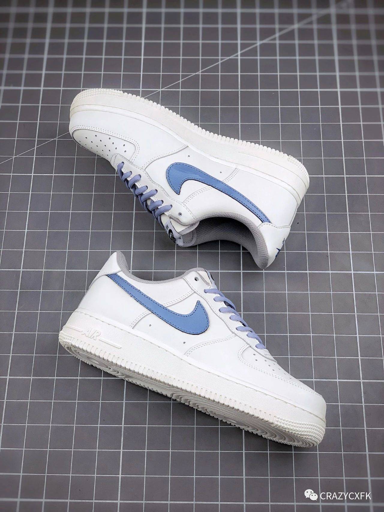 耐克薰衣草米白蓝nikeairforce1lowlavender运动鞋空军一号
