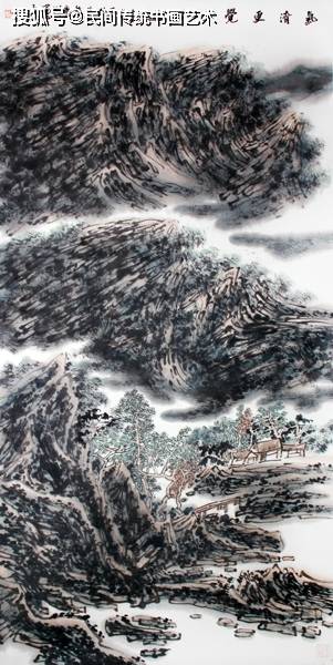 画家丁力——走近大自然的写生山水_国画